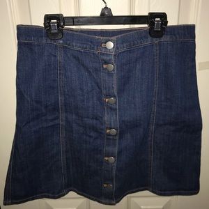 H&M BUTTON UP JEAN SKIRT